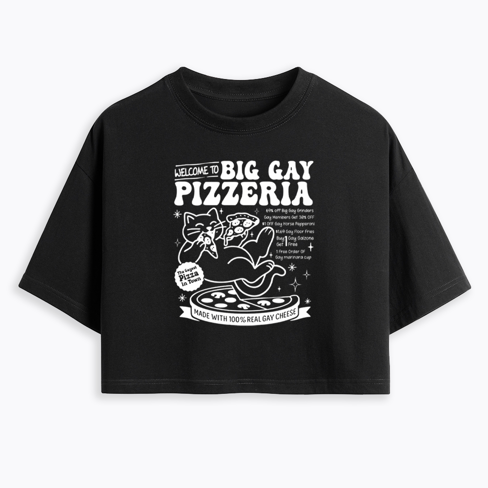 Big Gay Pizzeria Cropped T-Shirt