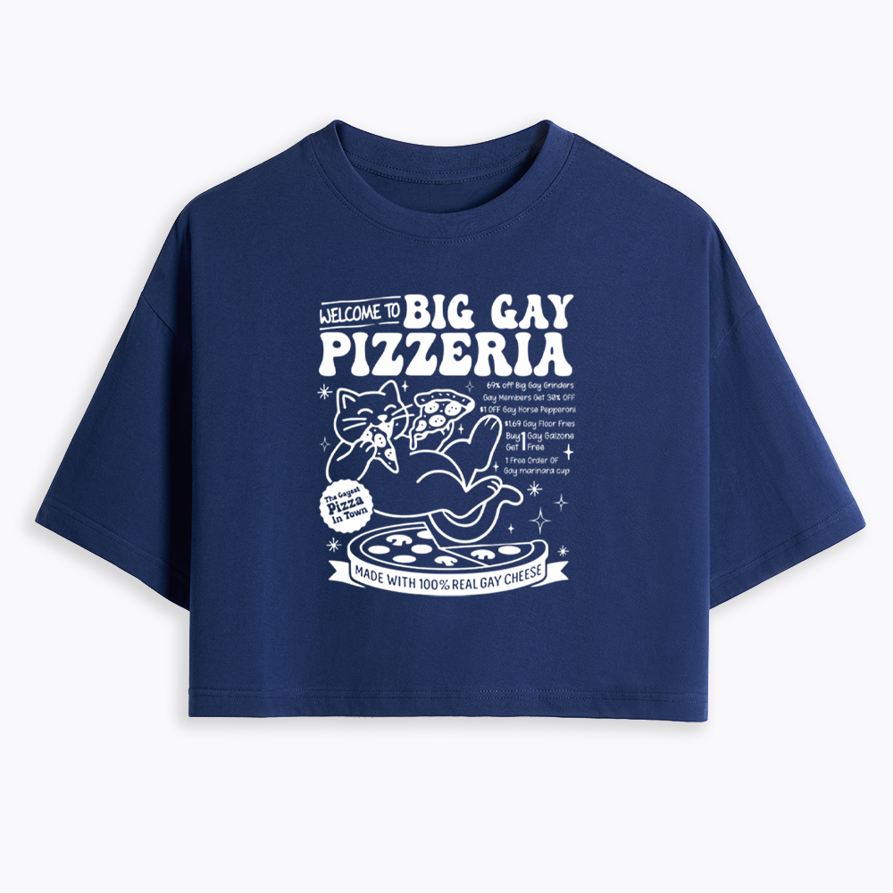 Big Gay Pizzeria Cropped T-Shirt