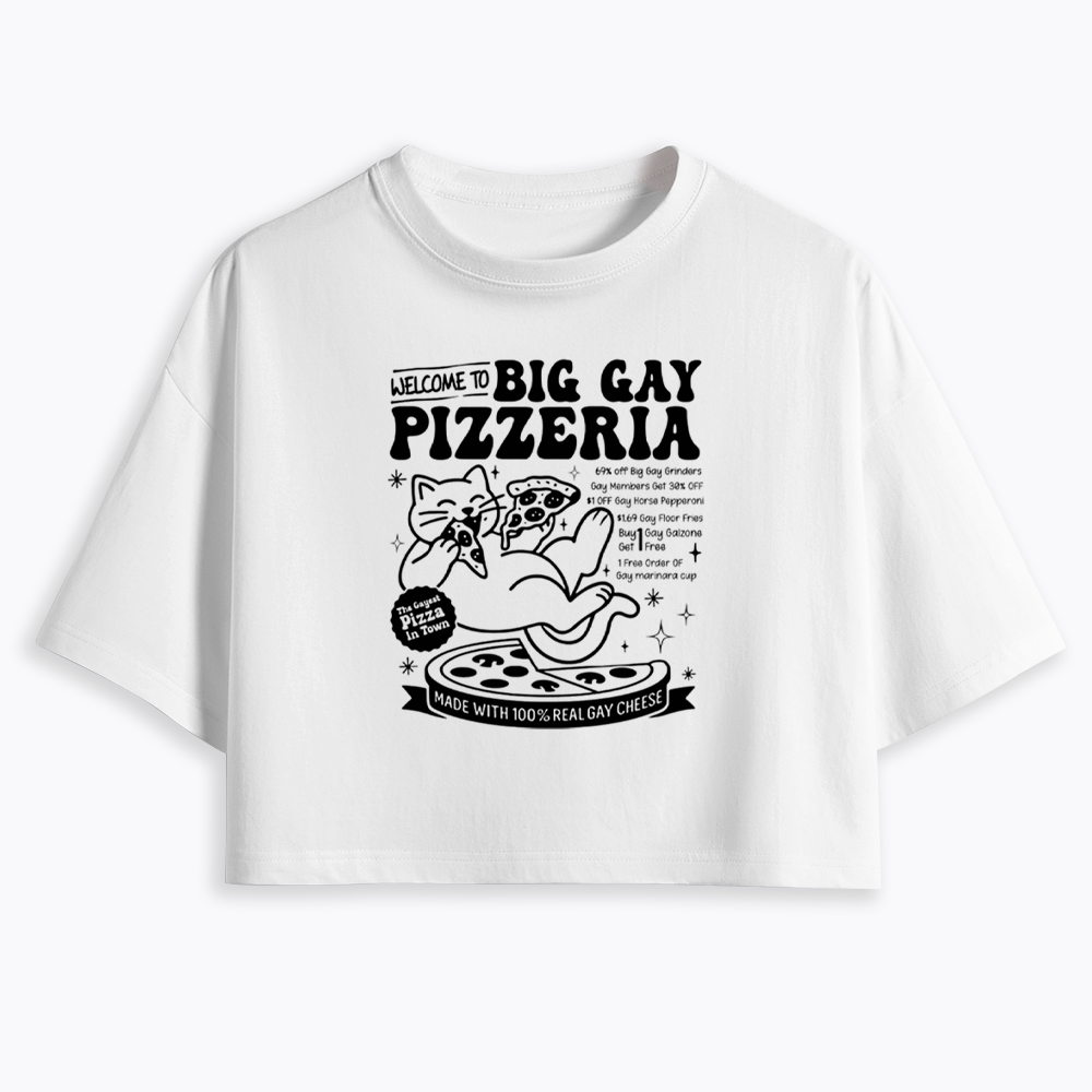 Big Gay Pizzeria Cropped T-Shirt