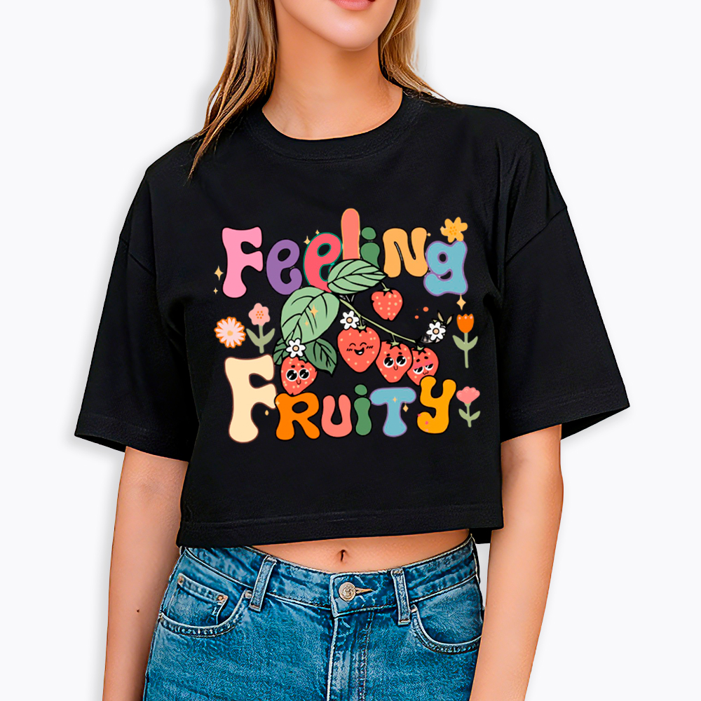 Feeling Fruity Lesbian Rights Cropped T-Shirt