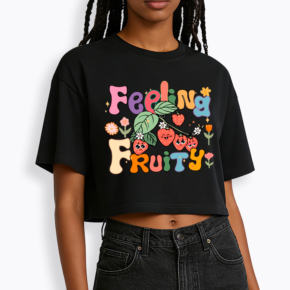 Feeling Fruity Lesbian Rights Cropped T-Shirt