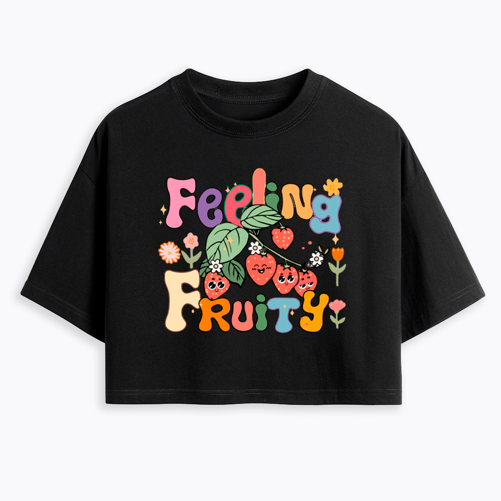 Feeling Fruity Lesbian Rights Cropped T-Shirt