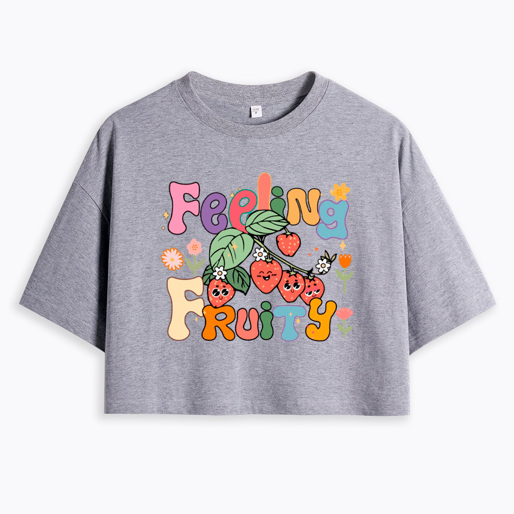 Feeling Fruity Lesbian Rights Cropped T-Shirt