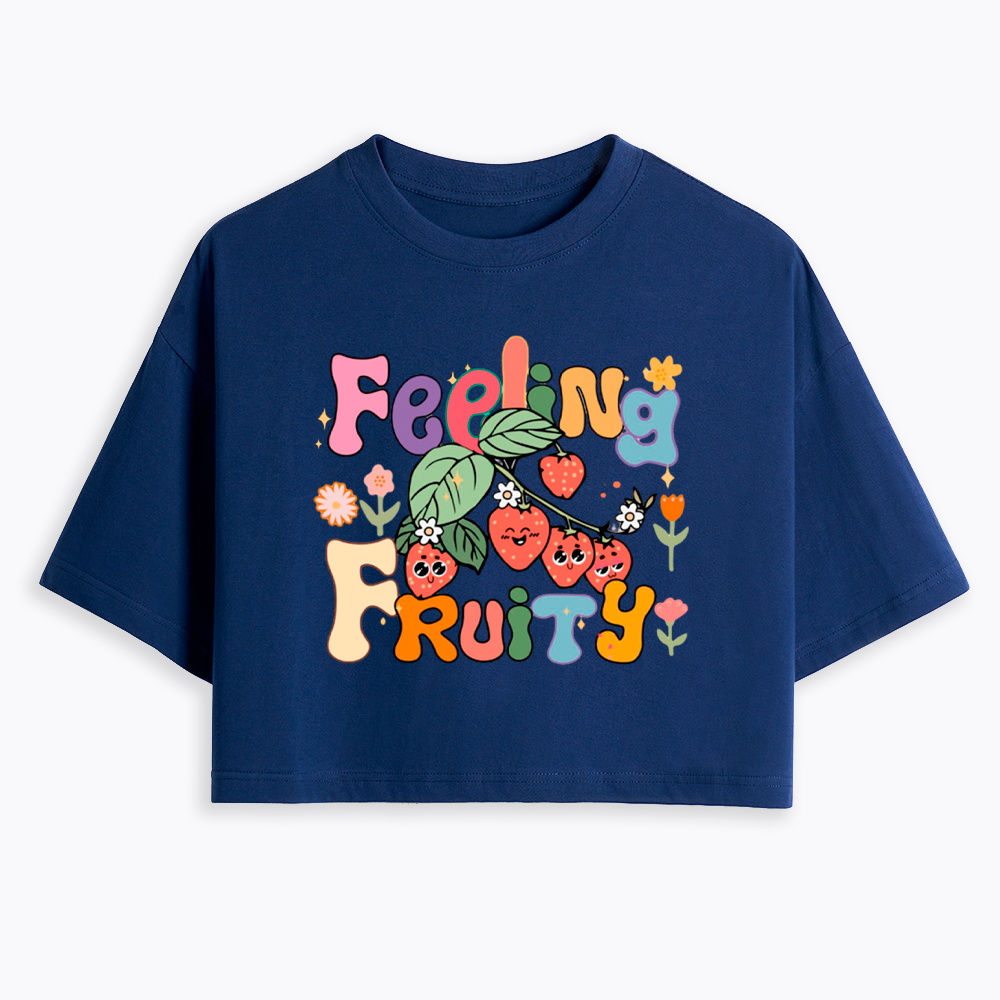 Feeling Fruity Lesbian Rights Cropped T-Shirt