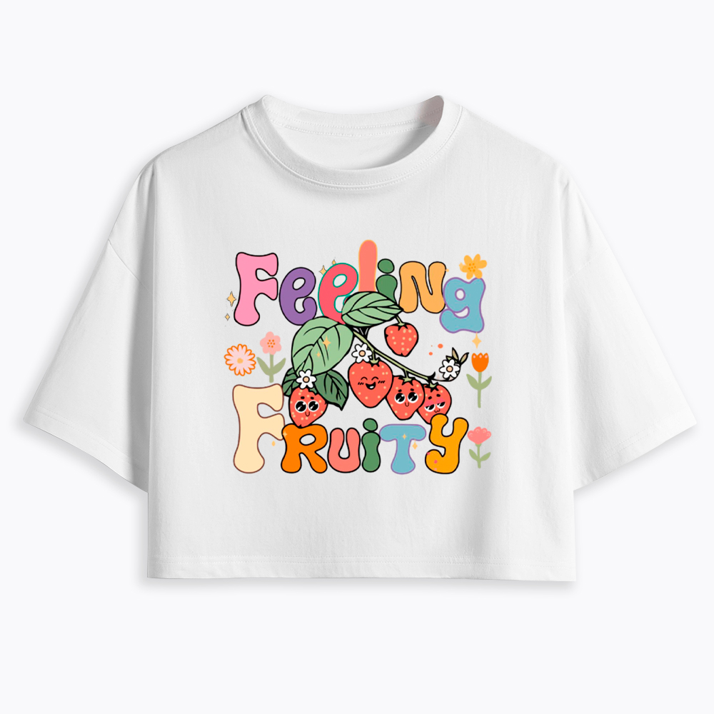 Feeling Fruity Lesbian Rights Cropped T-Shirt