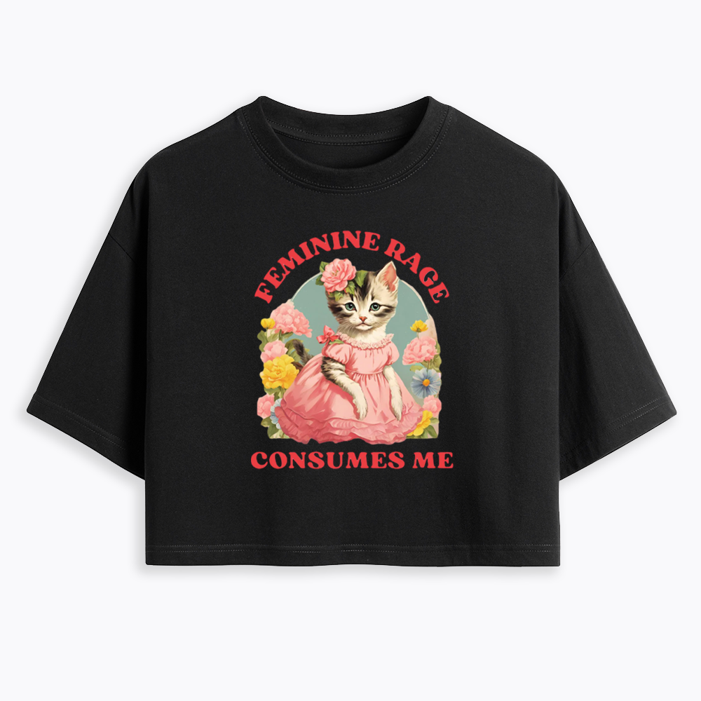 Feminine Rage Cropped T-Shirt