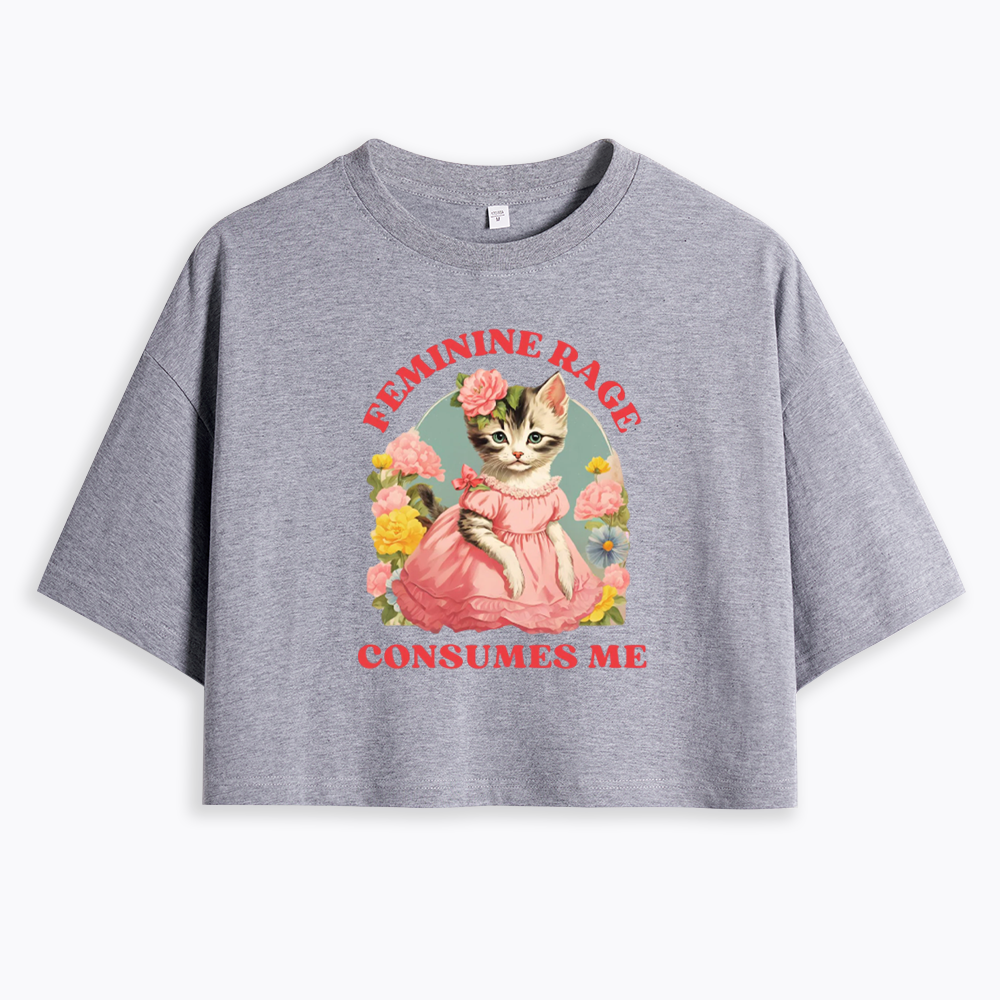Feminine Rage Cropped T-Shirt