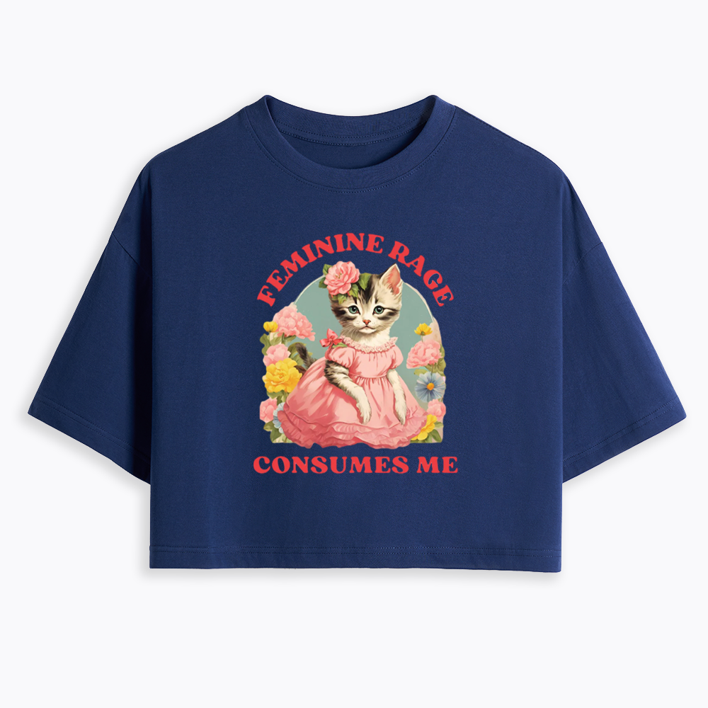 Feminine Rage Cropped T-Shirt