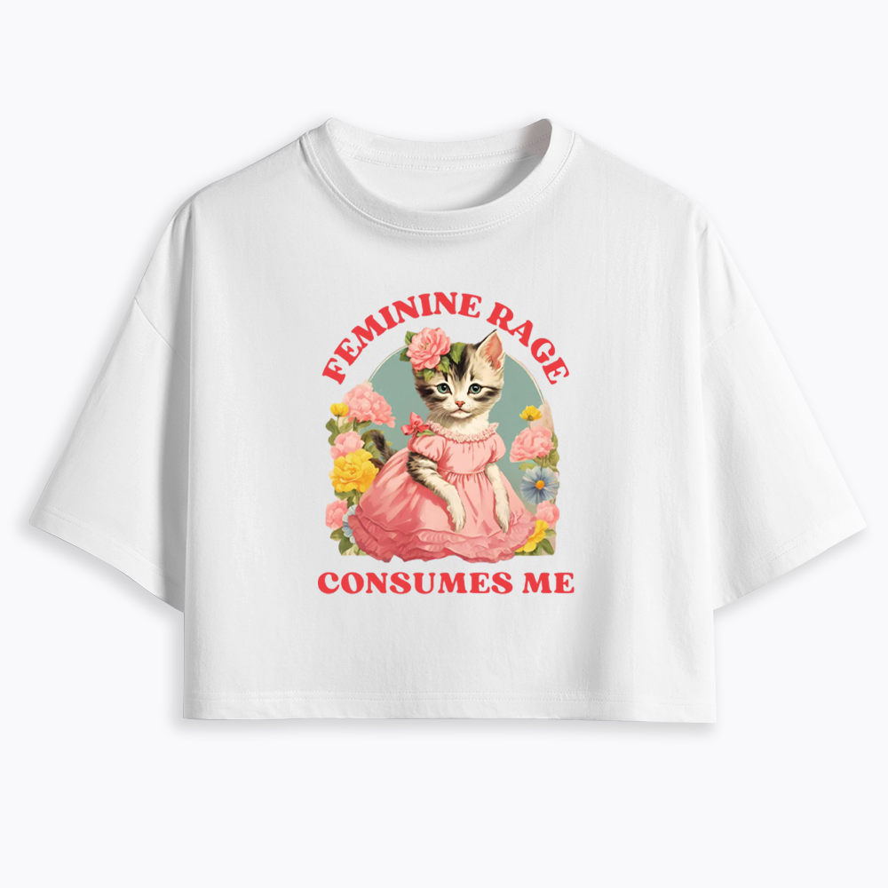 Feminine Rage Cropped T-Shirt