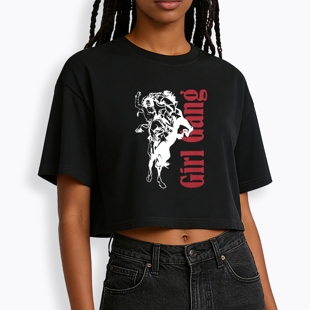 Girl Gang Cropped T-Shirt