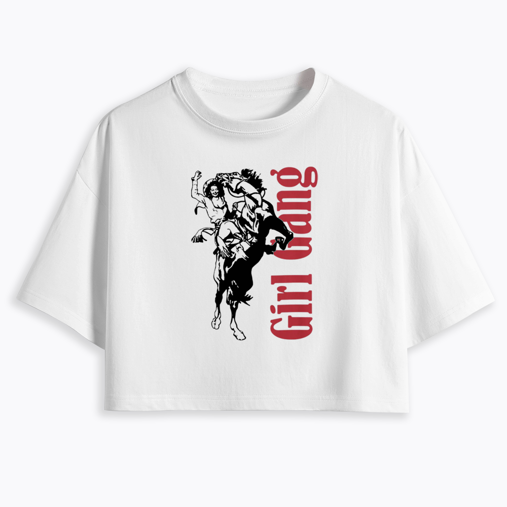 Girl Gang Cropped T-Shirt