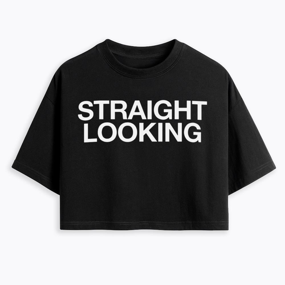 Straight Looking Cropped T-Shirt