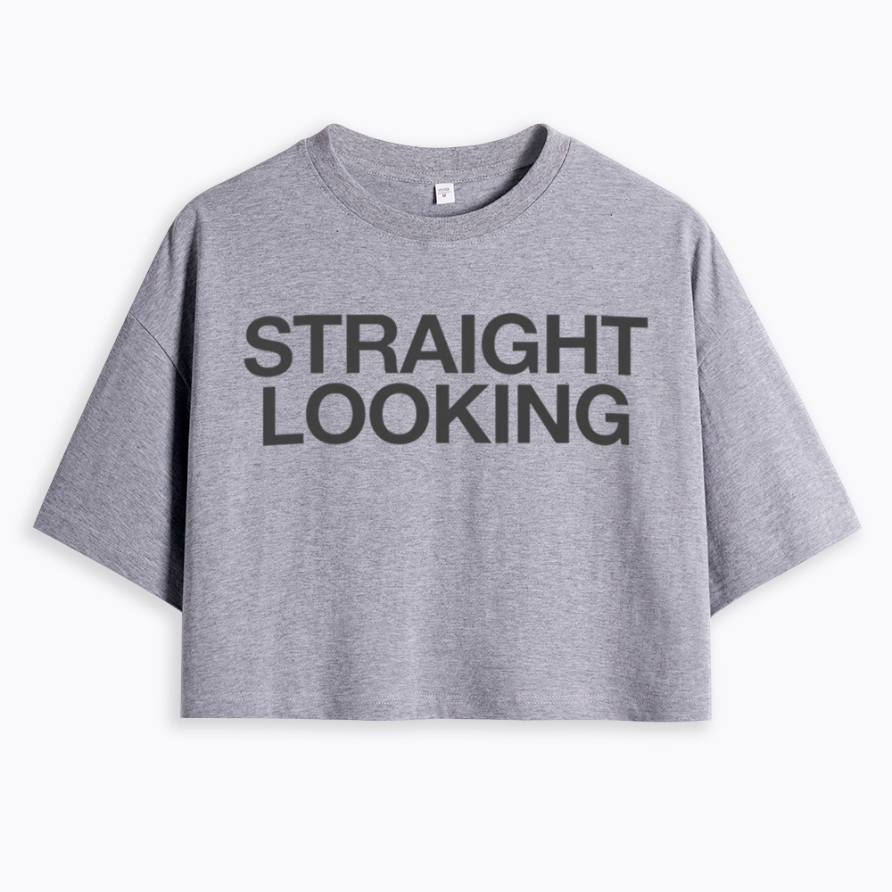 Straight Looking Cropped T-Shirt