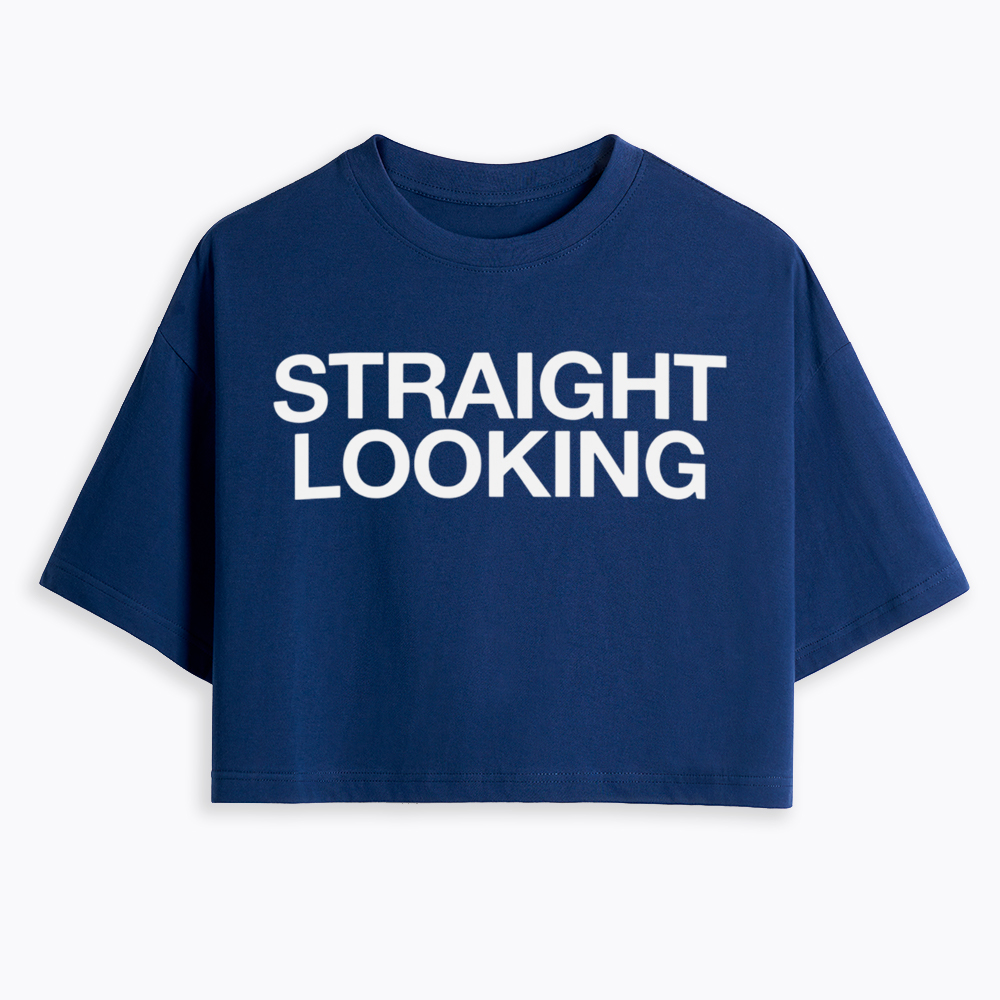 Straight Looking Cropped T-Shirt