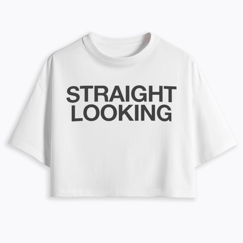 Straight Looking Cropped T-Shirt