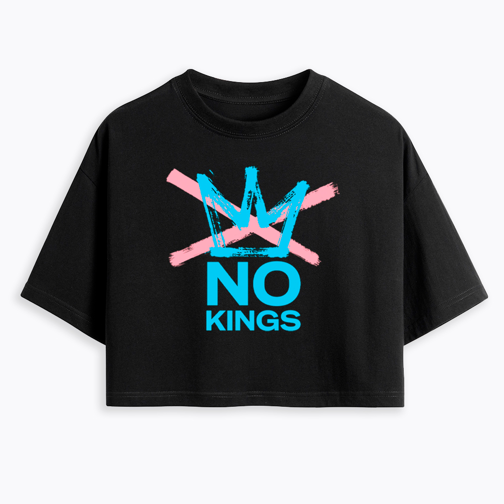 NO KINGS Cropped T-Shirt