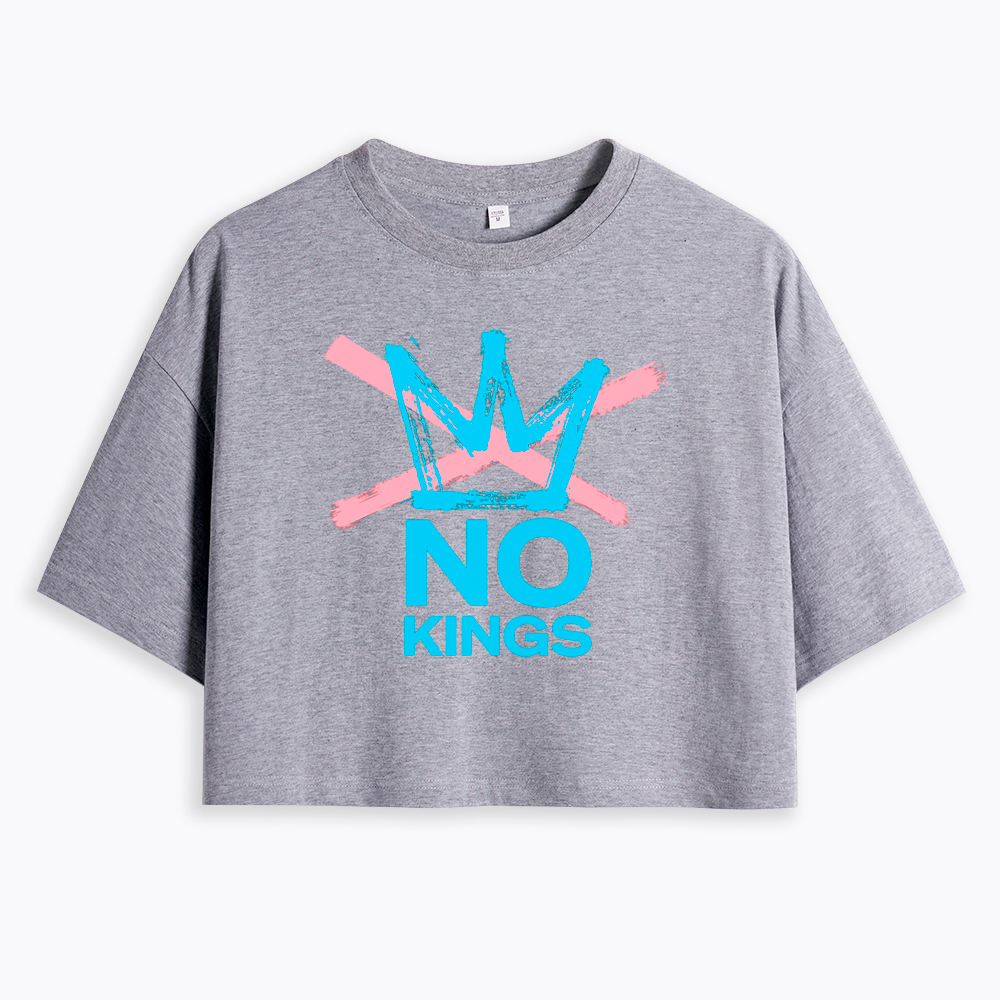 NO KINGS Cropped T-Shirt