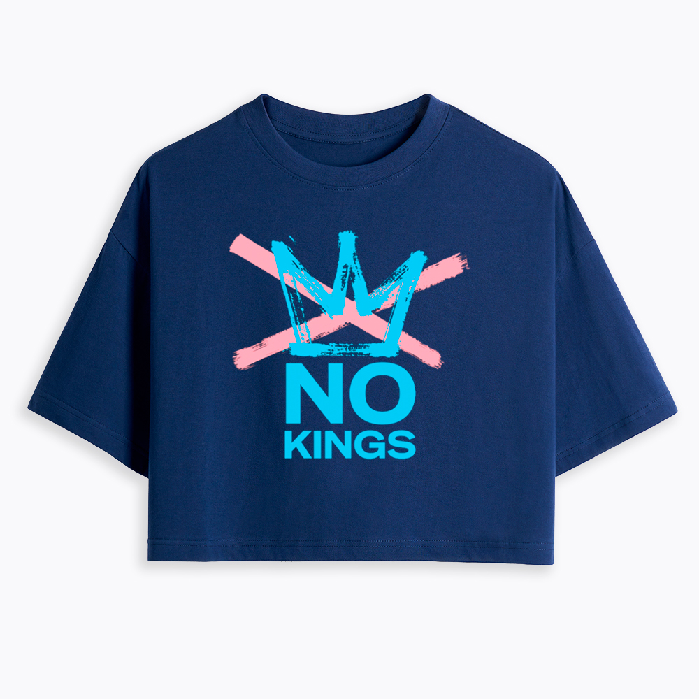 NO KINGS Cropped T-Shirt