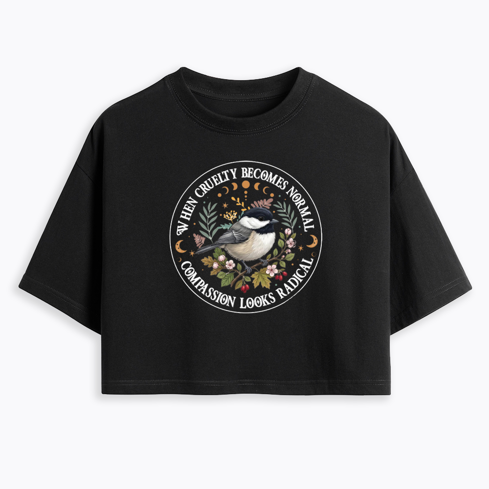 Compassion Looks Radical Cropped T-Shirt