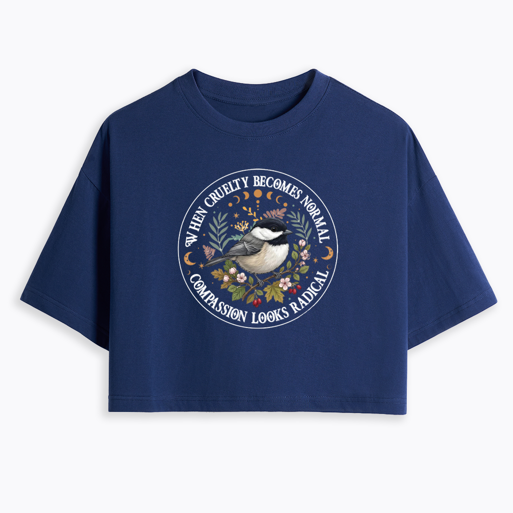Compassion Looks Radical Cropped T-Shirt