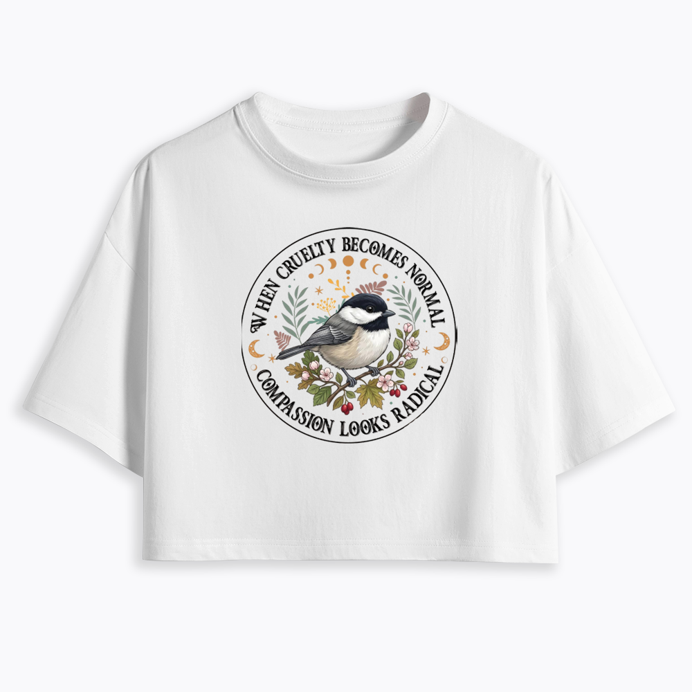 Compassion Looks Radical Cropped T-Shirt