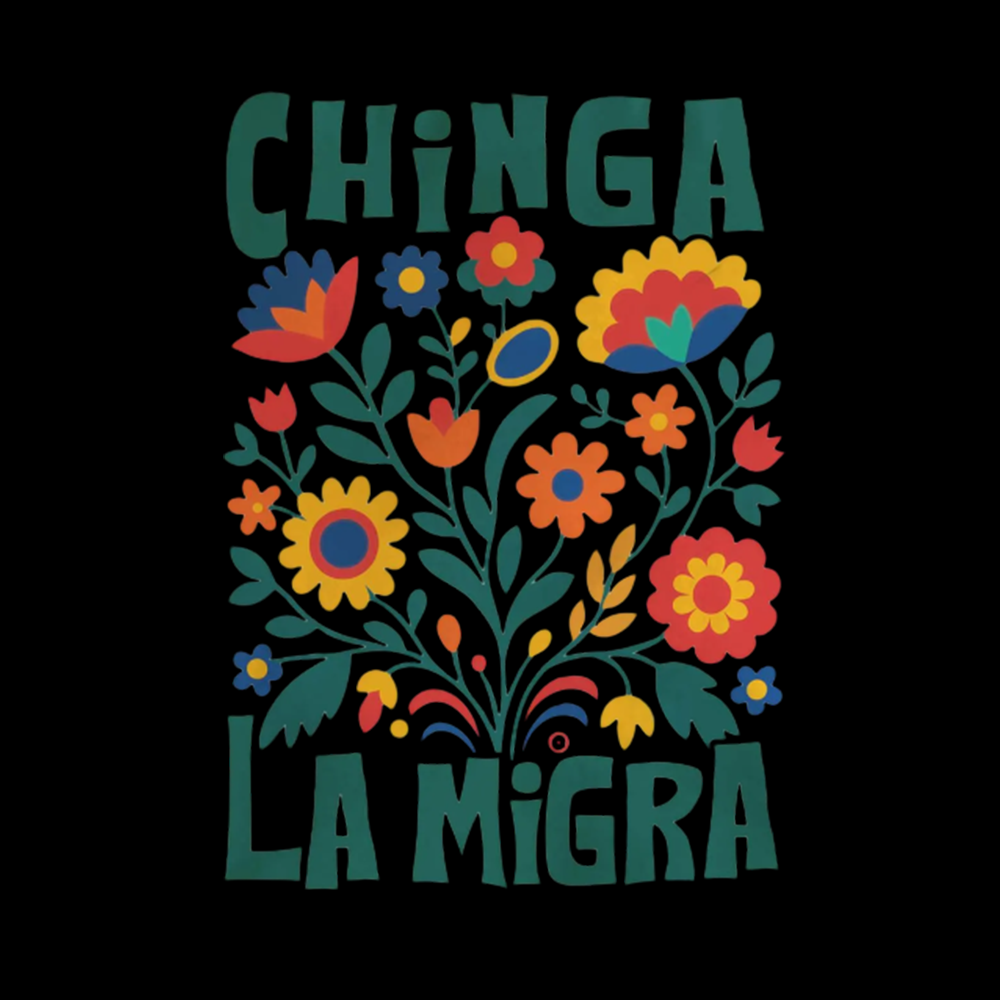 Chinga La Migra Cropped T-Shirt