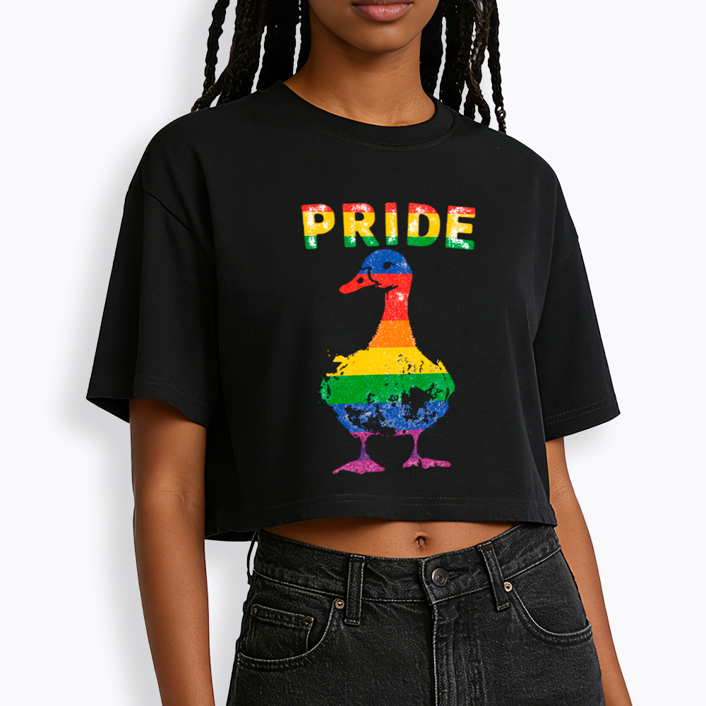 Pride Goose Cropped T-Shirt