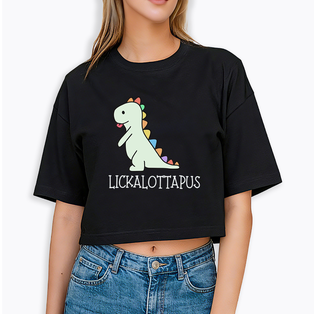 Lickalottapus Cropped T-Shirt