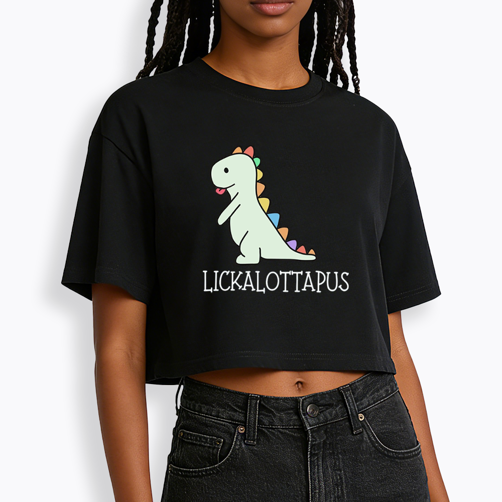 Lickalottapus Cropped T-Shirt