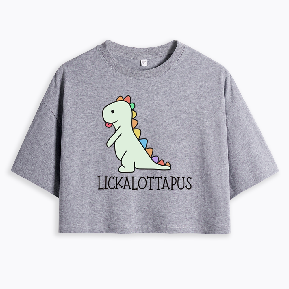 Lickalottapus Cropped T-Shirt