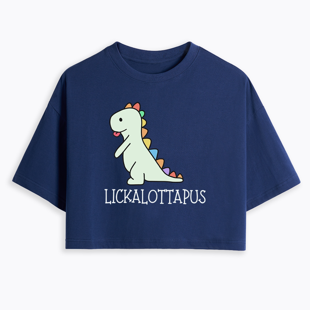Lickalottapus Cropped T-Shirt