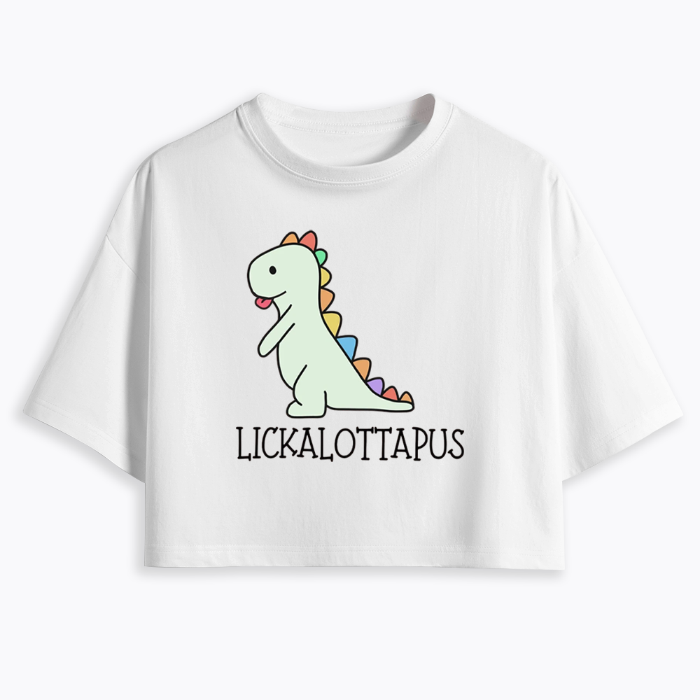 Lickalottapus Cropped T-Shirt