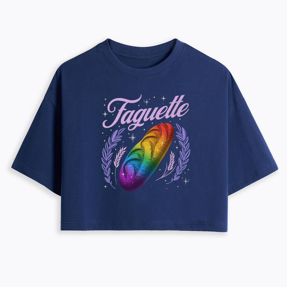 LGBT Baguette Cropped T-Shirt