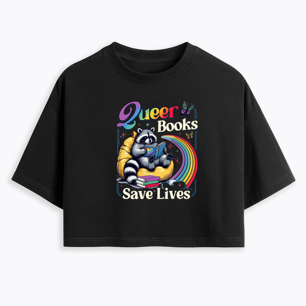 Queer Books Save Lives Cropped T-Shirt