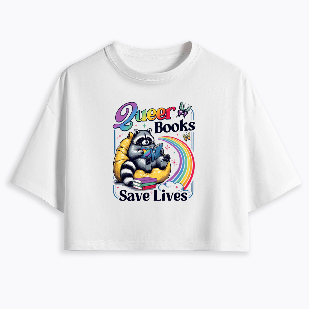Queer Books Save Lives Cropped T-Shirt
