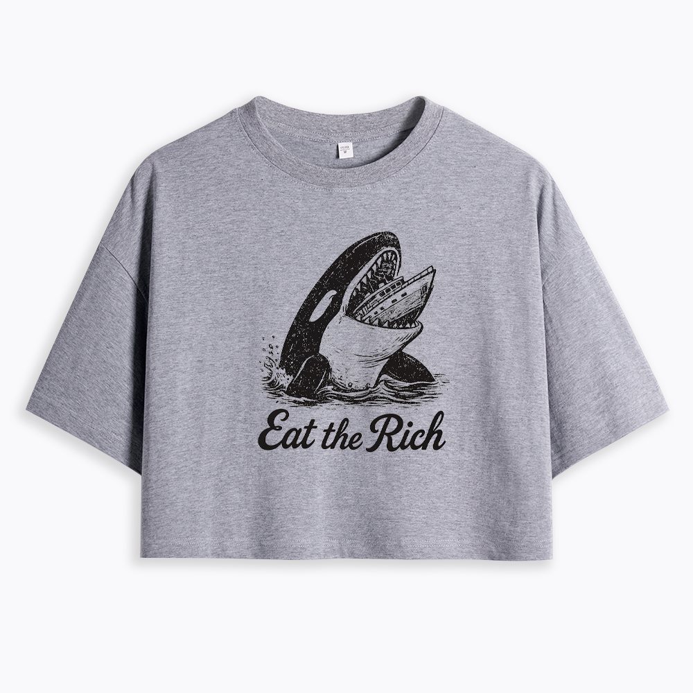 Eat The Rich Cropped T-Shirt
