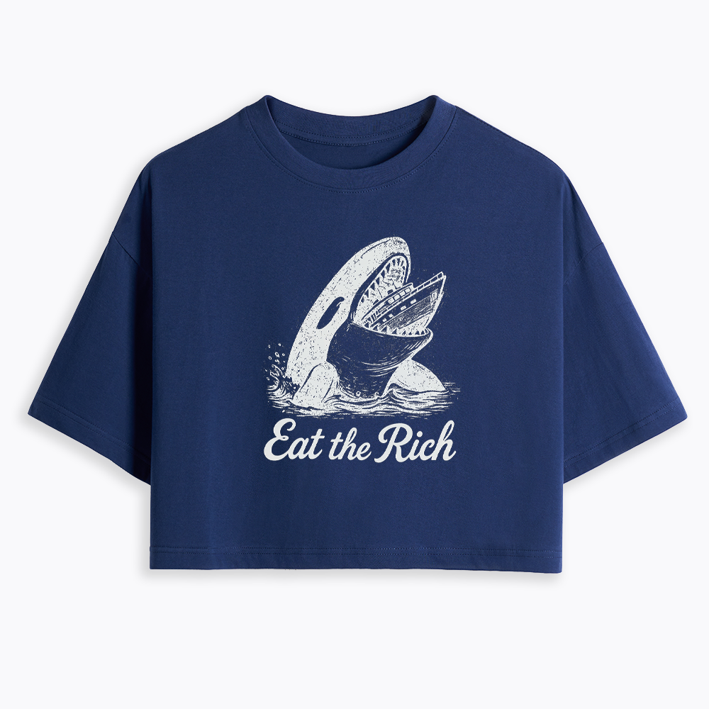 Eat The Rich Cropped T-Shirt