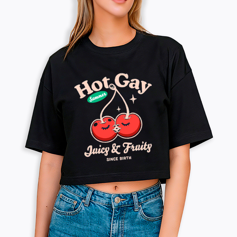 Hot Gay Summer Cropped T-Shirt
