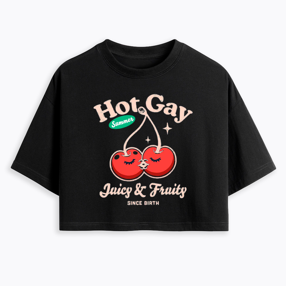 Hot Gay Summer Cropped T-Shirt