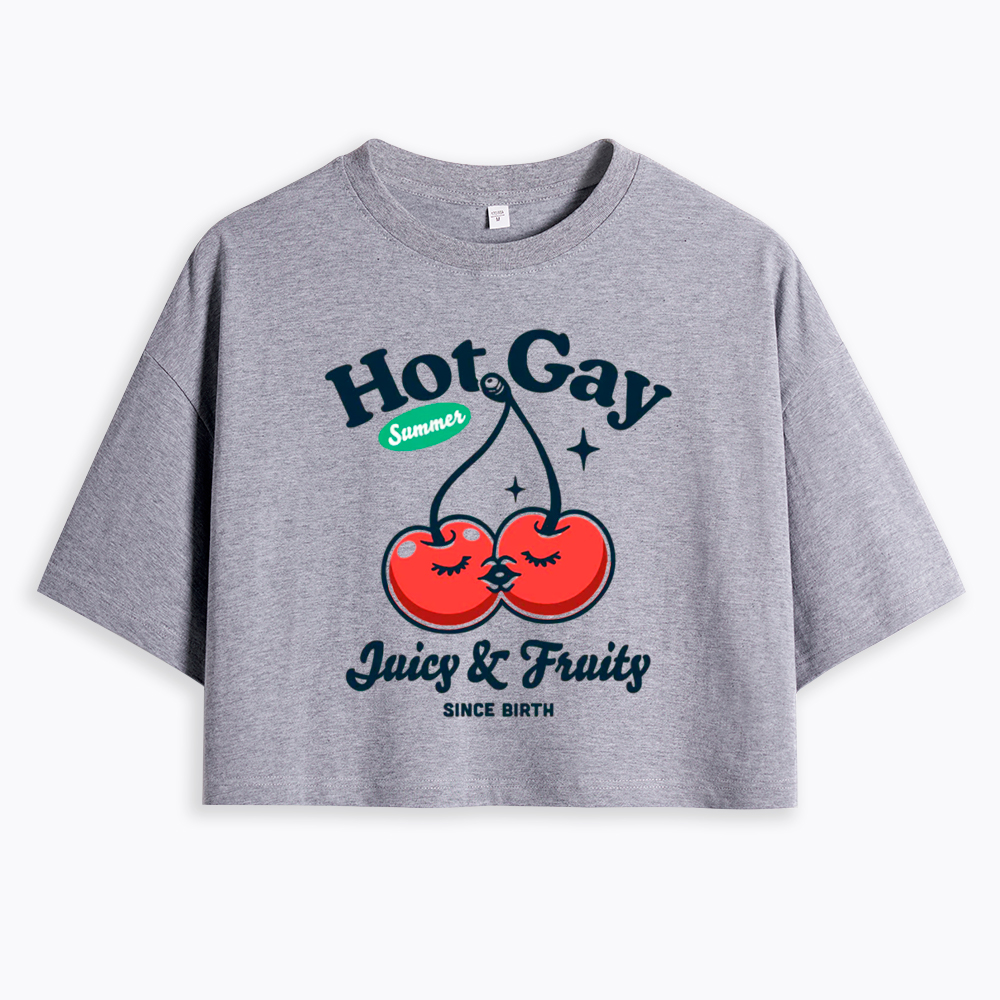 Hot Gay Summer Cropped T-Shirt