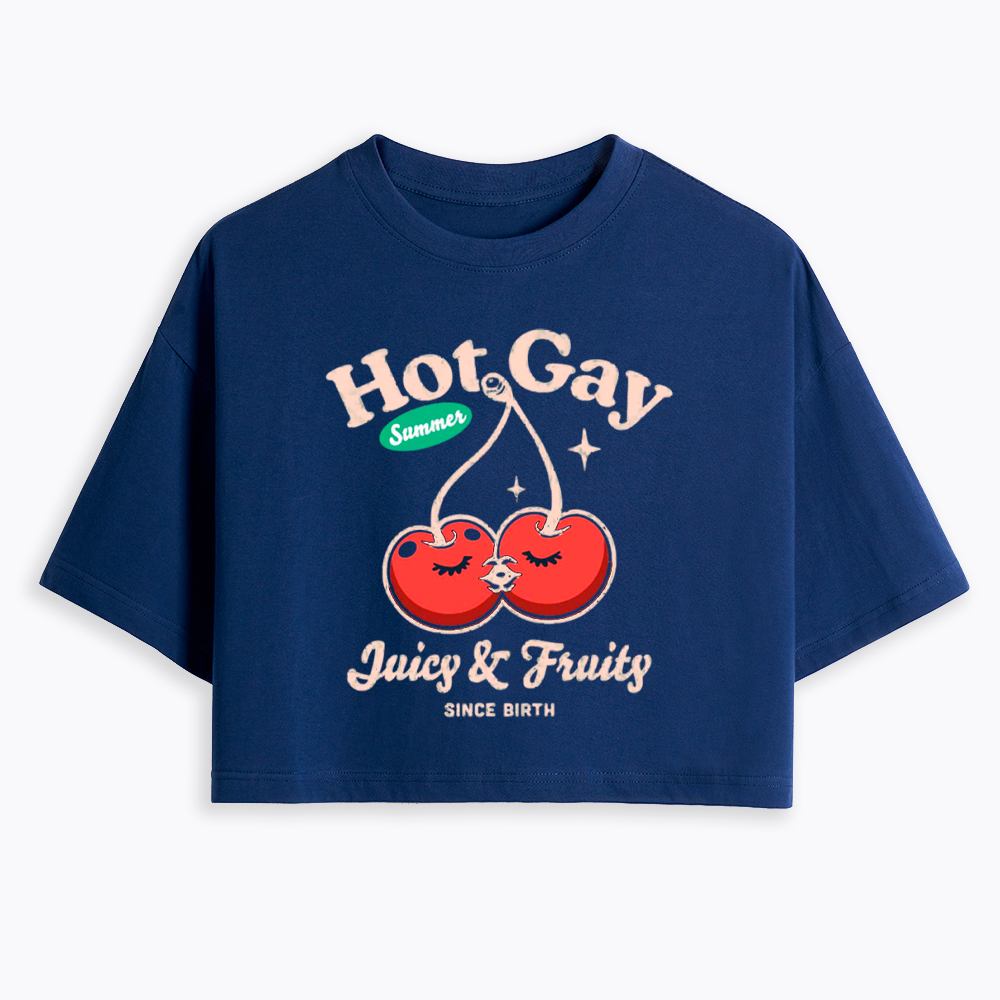 Hot Gay Summer Cropped T-Shirt