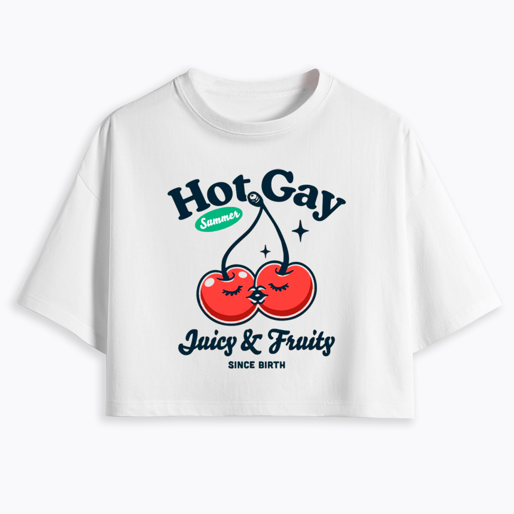 Hot Gay Summer Cropped T-Shirt