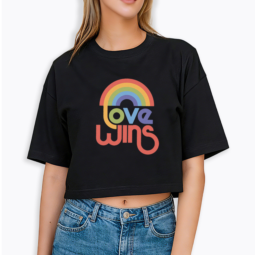 Love Wins Cropped T-Shirt