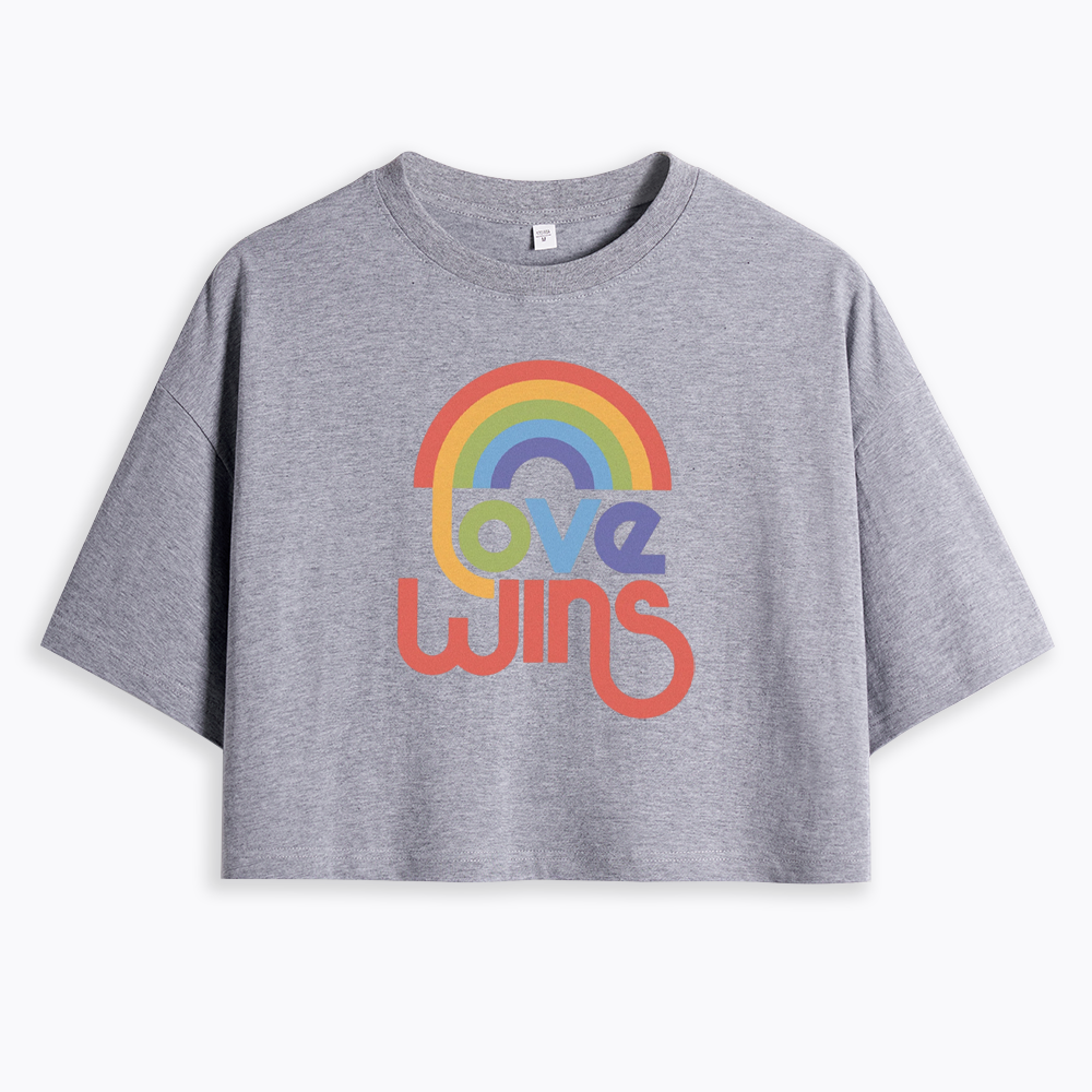 Love Wins Cropped T-Shirt