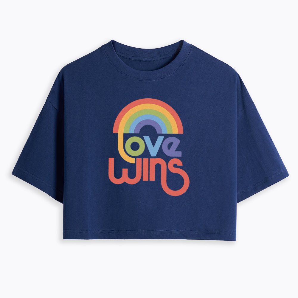 Love Wins Cropped T-Shirt