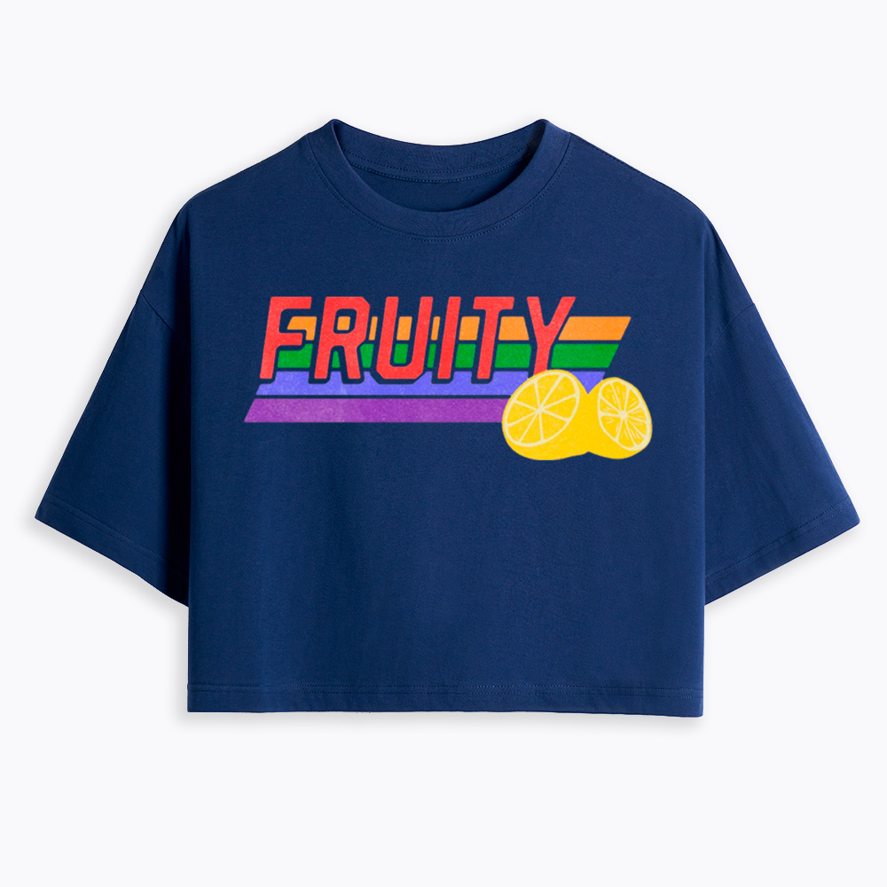 Fruity LBGTQ Pride Cropped T-Shirt