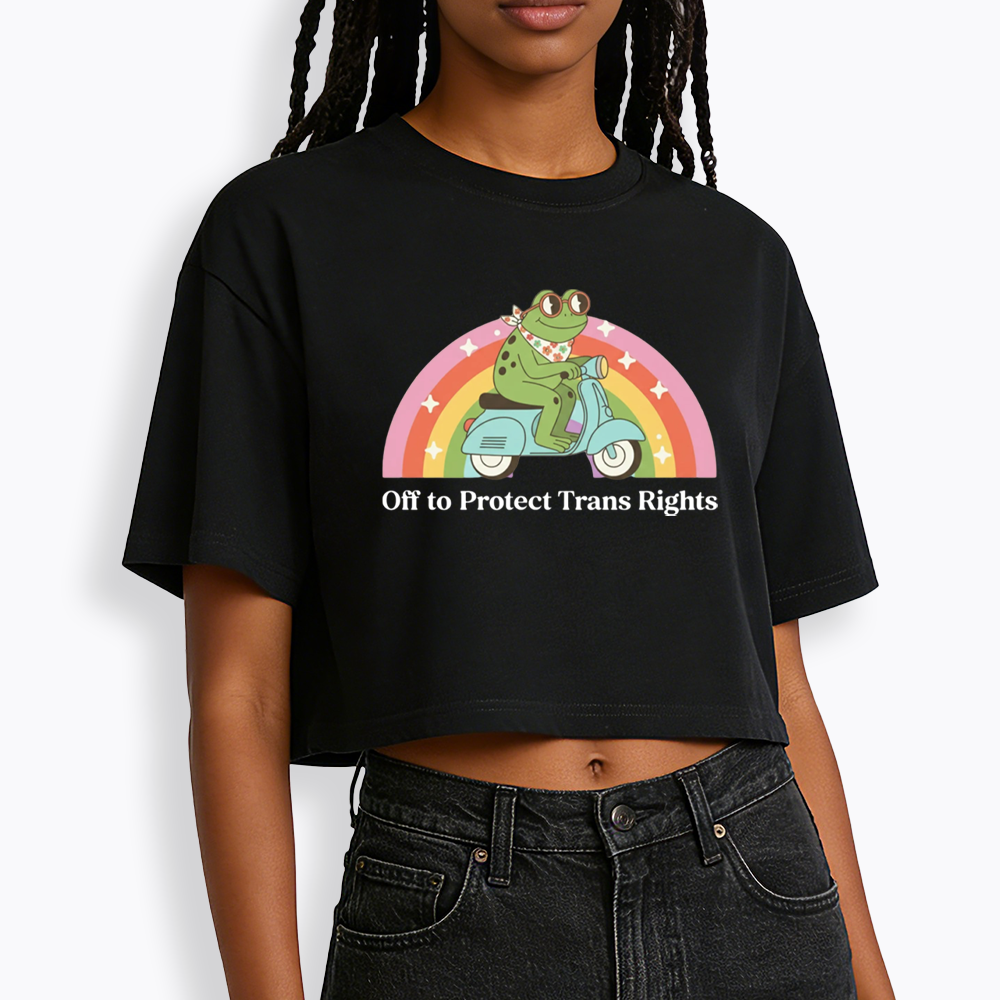 Protect Trans Rights Cropped T-Shirt
