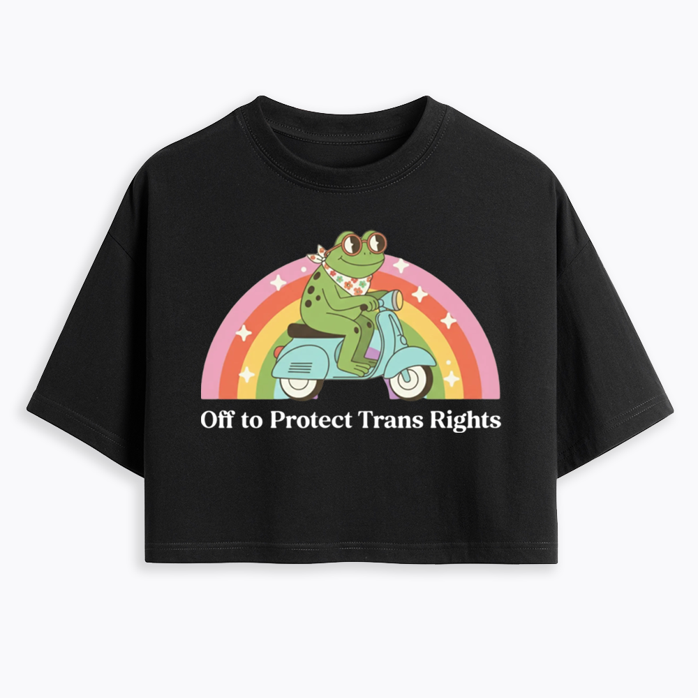 Protect Trans Rights Cropped T-Shirt