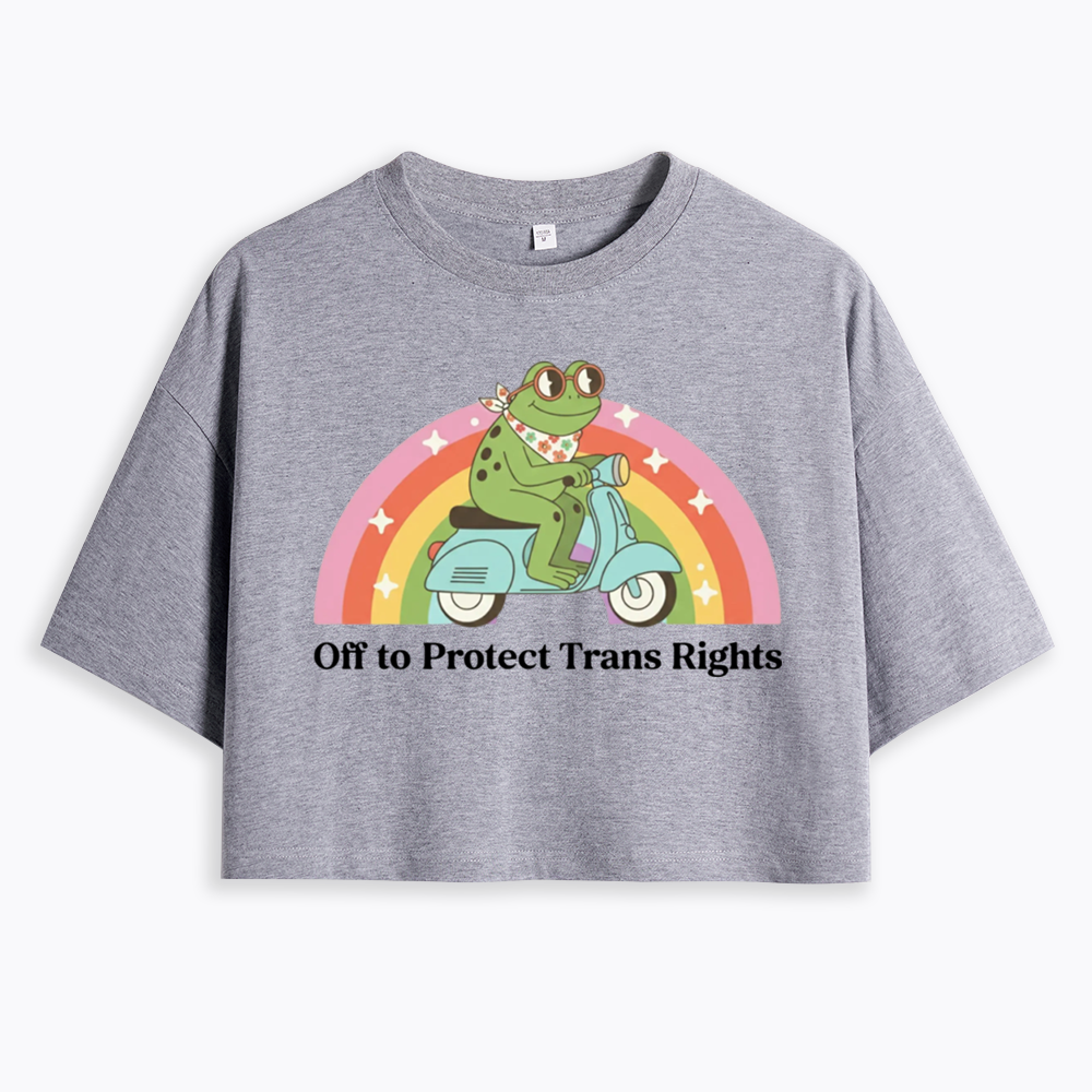Protect Trans Rights Cropped T-Shirt