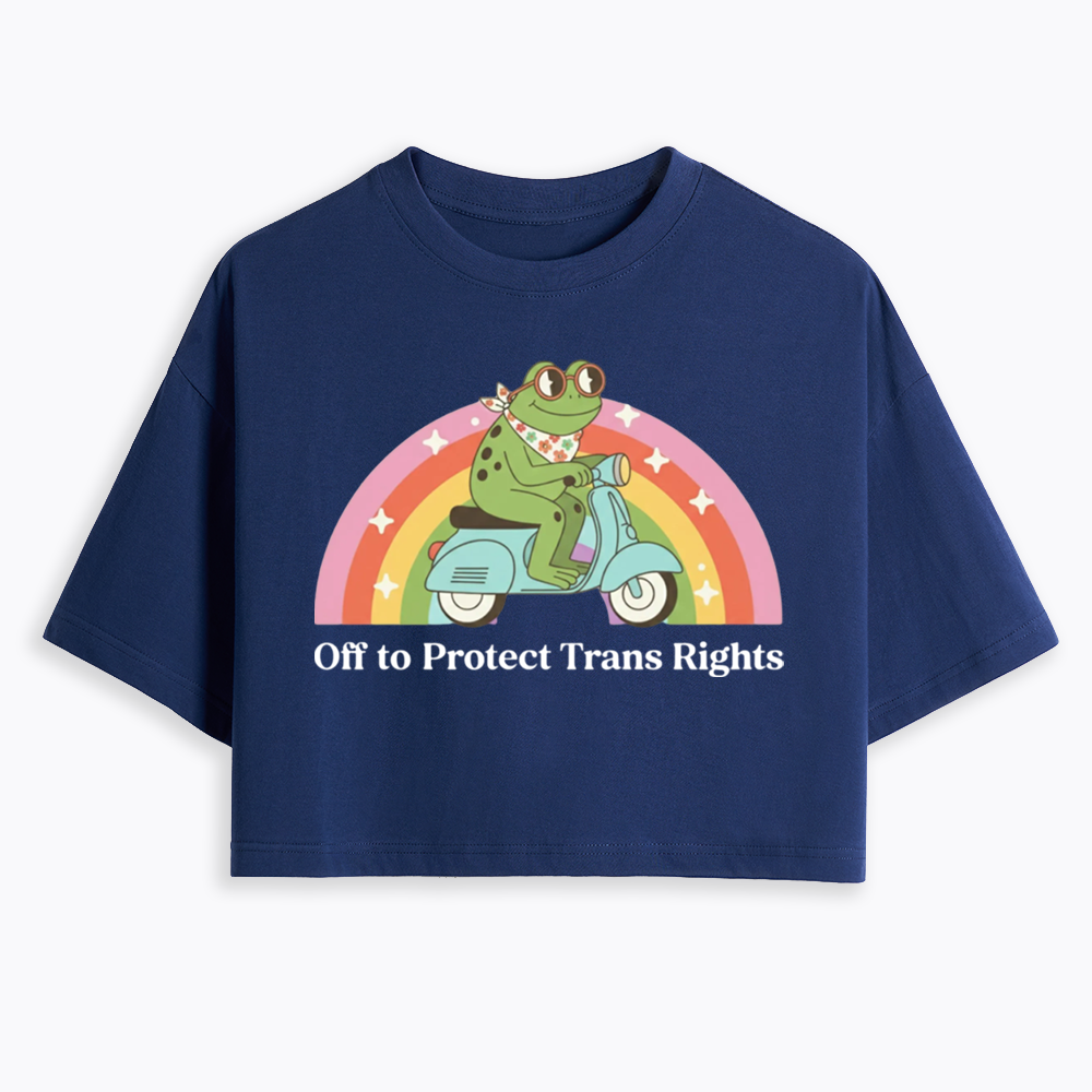 Protect Trans Rights Cropped T-Shirt